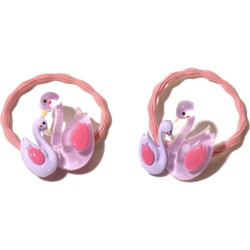 2PCS New Cute Cartoon Parenting Animal Princess Headwear Kids Elastic Hair Bands Children Ropes Girls Accessories Baby Headdress