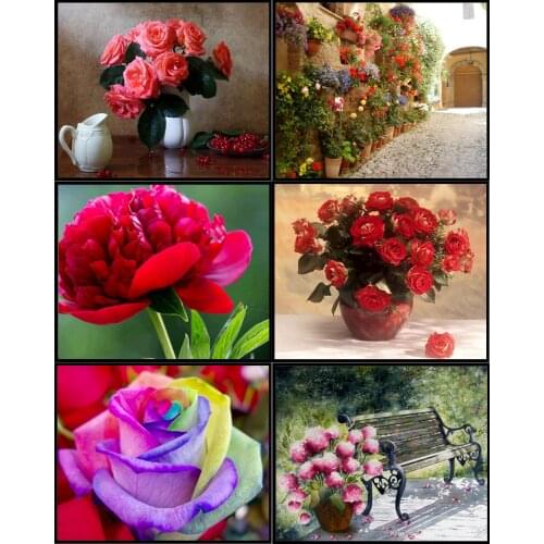 5d Diy Diamond Painting, Full Circle Resin Flower, Diamond Embroidered Mosaic, Rhinestone Painting, Home Decoration