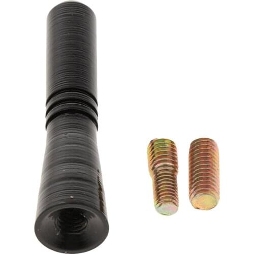 Black 2.4 inch Direct Replacement Short Thread Screw Type ANTENNA MAST fits for Ford