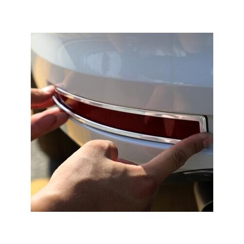 For JETTA MK6 SAGITARFree Shipping High Quality ABS Chrome Rear Fog lamps cover Trim Fog lamp shade