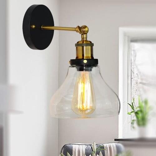 Crystal wall sconce lighting glass wall sconces crystal iron living room bedroom bedside bedside wall lamp