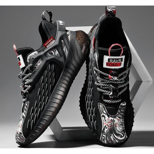 Hollow Summer Men Casual Shoes Breathable Street Walking Sneaker Hip Hop Dancing Fashion Hollow Camouflage Twist Sports Shoes