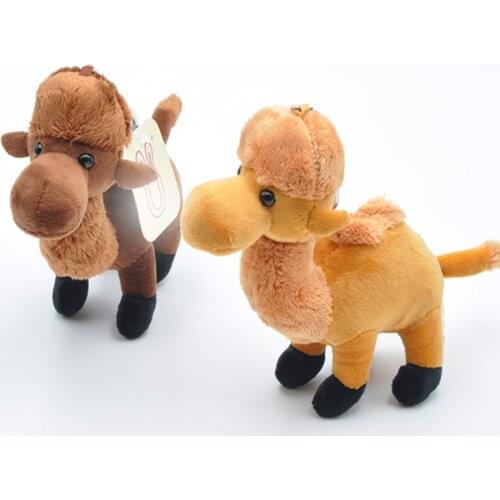 Desert Camel Animal Dolls 15CM Random color Plush Toys High Quality PP Cotton Children Pendant Plush Toys Send Kids Gift