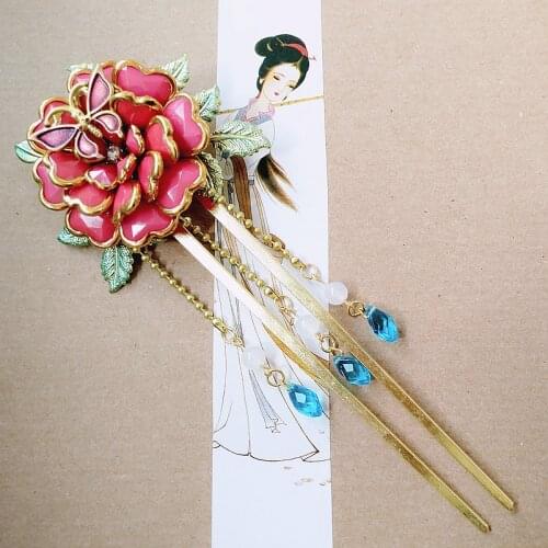 New fashion Anime Akatsuki no Yona Handmade copper Cosplay Hairpin Ear Stud Costume Accessory Cosplay Prop Gifts free shipping