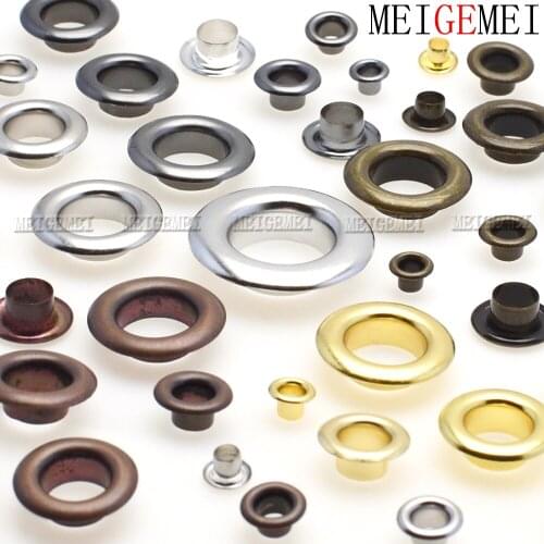 50 sets Metal Eyelets with Grommet Dia.13mm for DIY Scrapbooking Cap Leathercraft Shoes Belt Bag Tag Clothes Accessories