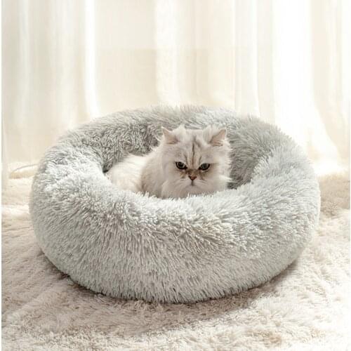 Very Soft Plush Cat Bed Mat Pet Warm Basket Cushion Cats House Sofa Dog Pillow Lounger Kennel Accessories Products Beds For Cat