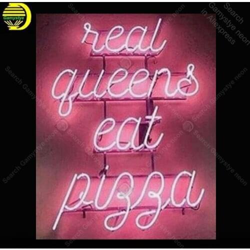 Neon sign For Real Queen Eat Neon Bulbs sign Iconic beautiful Beer wall Handcraft Custom Lamps advertise Letrero enseigne lumine
