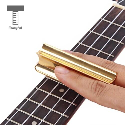Stainless Steel Boat Design Practical Lap Hawaii Slide Tone Bar Stick for Hawaiian Acoustic And Electric Guitar Parts Gold