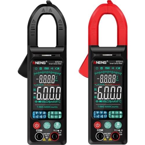 Professional Portable Clamp Digital Multimeter Smart Display DMM Frequency Temperature AC/DC Voltage Measuring Tester Meter Tool