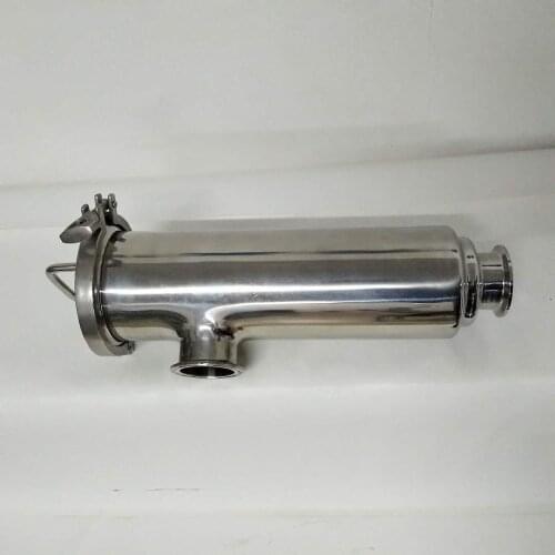 1.5" 38mm Sanitary Angle Type Tri Clamp Strainer Stainless Steel SS304 OD 50.5mm Tank Equipment Food Grade Filter