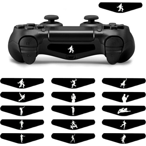 Light bar LED Skin Sticker For PS4 Gamepad joysticks light Cover Vinyl Decal For Sony Playstaion 4 Game Controller