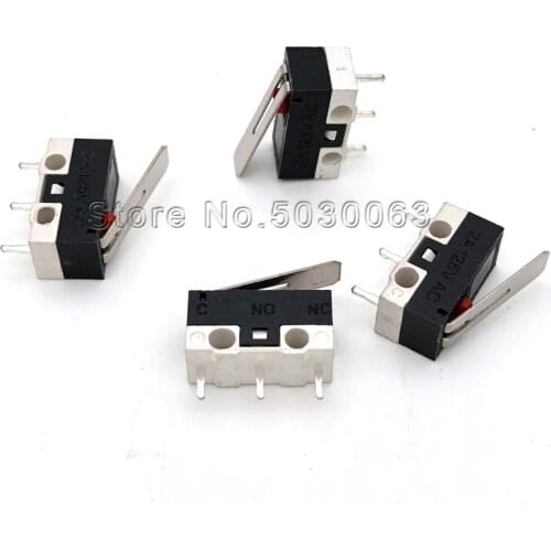 50pcs/lot Tripod small micro switch handle WK-01-TZ13 3pin mouse small power switch 1A 125V