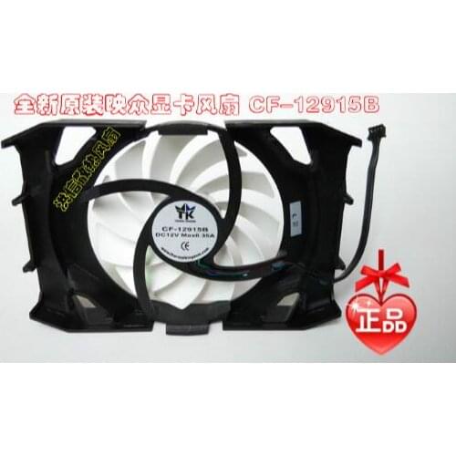 CF-12915B gtx650 GT640 GT630 GT440 GT430 GT240 0.35A 12V two-wire and four-wire graphics card fans