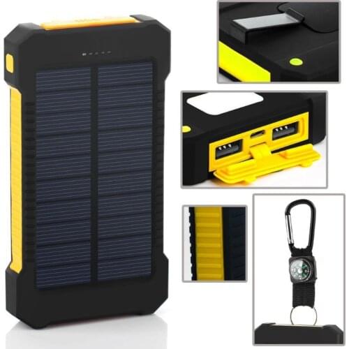 Camping F5 Solar Charging Unit Solar Power Charger with Camping Mobile Power 8000 MA Flashlight