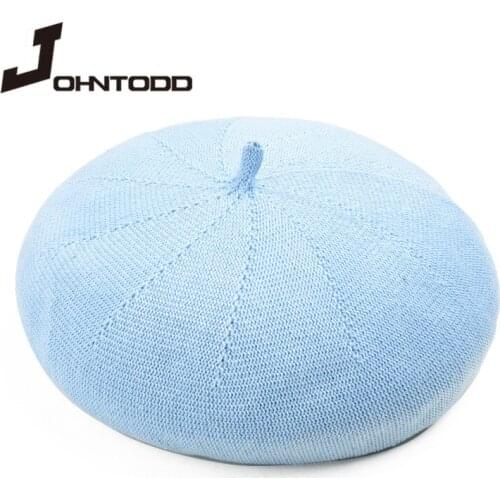 Women girls beret french artist warm wool winter hat hat retro vintage plain beret solid color elegant ladies winter hat cap