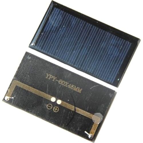 0.5W 5V Mini Solar Panel Polycrystalline Solar Cell/Module DIY Solar Charger Education Kits 80*45MM 10pcs Free Shipping