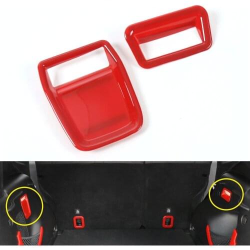 2pcs/pair ABS Car Rear Trunk Lights Cover Trims Frame Decoration for Jeep Renegade 2015-2016 Car Styling Covers