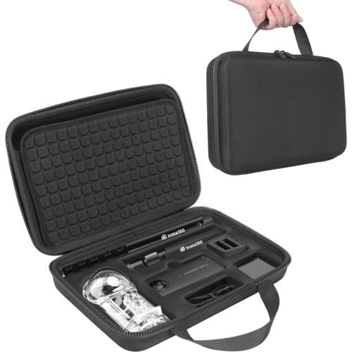 2019 New High Capacity EVA Hard Handle Case for Insta360 ONE X 360 Action Camera Accessories Protective Storage Box Carry Bag