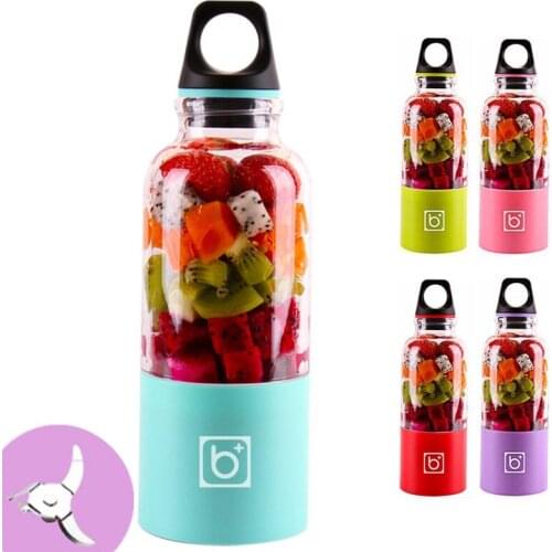 500ml Electric Juicer Cup USB Rechargeable Mini Portable Blender Juicer Maker Shaker Squeezers Fruit Orange Juice Extractor