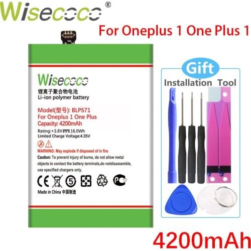 Wisecoco BLP571 4200mAh For Oneplus One one 1+ In Stock High quality