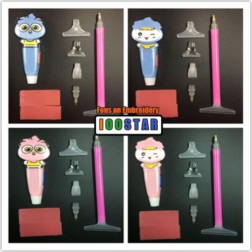 New 5D DIY Diamond Painting Cross Stitch Tool Point Drill Pen With Light Clearer Easy Diamond Mosaic Diamond Embroidery Gift