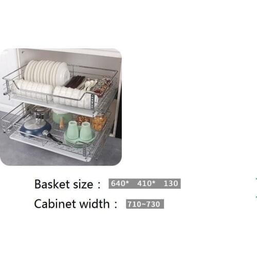 Armario Cocina And Storage Drawer For Stainless Steel Organizer Rack Cuisine Kitchen Cabinet Cestas Para Organizar Basket