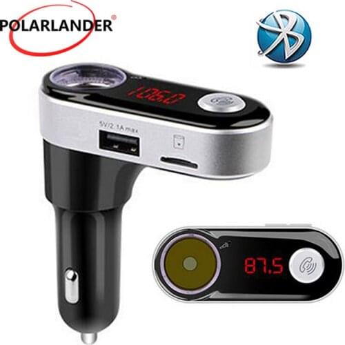 Car Charger Cigarette Lighter Bluetooth Car Kit 180 Degree FM Transmitter With USB Charger MP3 Player Car Handsfree LCD screen