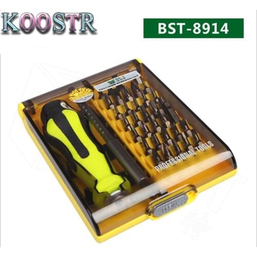 BST-8914 Top Quality 37in1 Multifunctional Precision Screwdriver Set Electronic Screwdriver For iPhone Laptop Mini Repair Tools