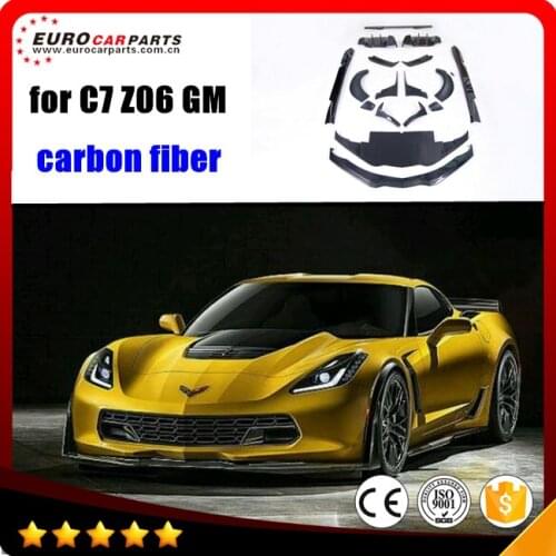 C7 carbon fiber parts fit for Corvette C7 Z06 Z51 carbon front lip, side skirts, diffuser, spoiler