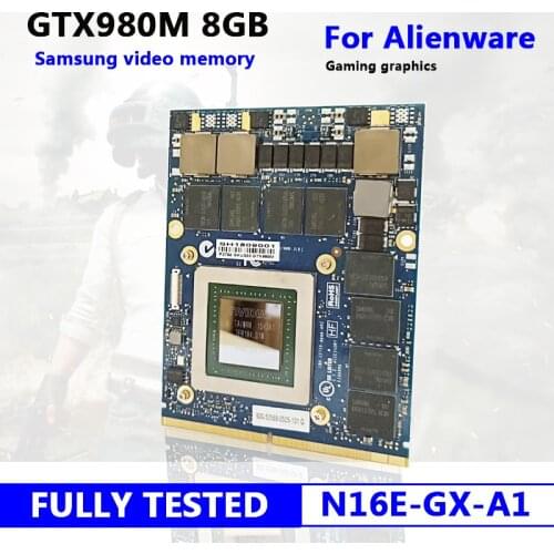 GTX980M GTX 980M 8GB DDR5 MXM SLI N16E-GX-A1 Graphics Video Card for Alienware M17X M18X R2 R3 R5 DELL Laptop/ notebook