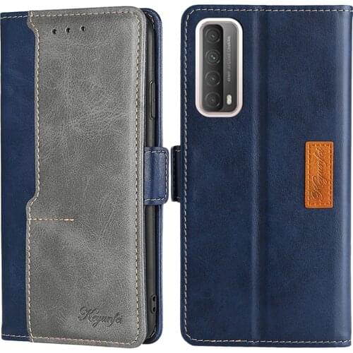 Flip Leather Case For Huawei P8 P9 P10 P20 P30 P40 Pro Lite E Plus P smart 2019 2021 Wallet Book Magnet on P Smart 2021 Cover