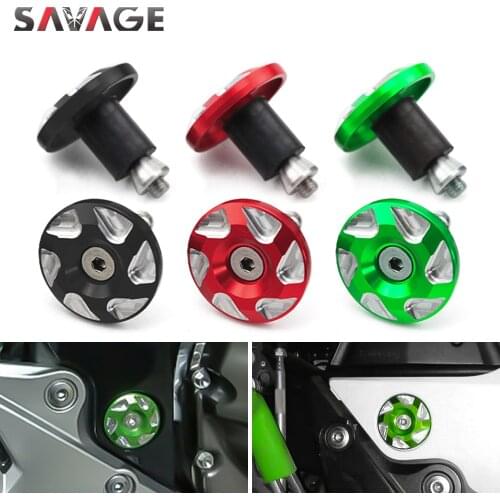 Frame Hole Cap For KAWASAKI Z800 2013-2016/ Z750 2007-2009 Motorcycle Accessories Carved Decorative Cover Plug CNC Aluminum