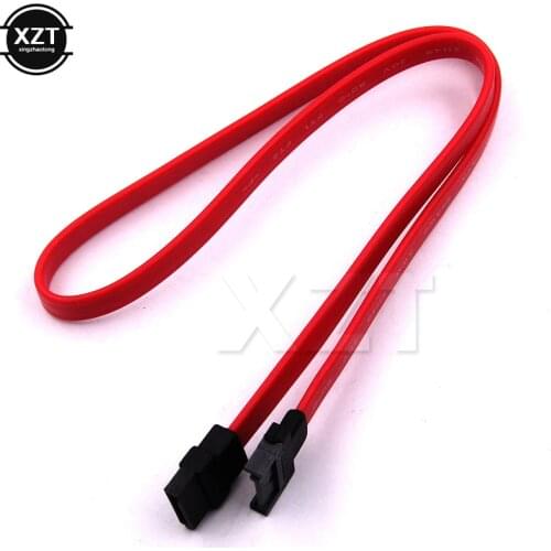 Hot sale 10pcs/lot 50CM 6Gb/s SATA3 Serial ATA DATA Extension cable 7 pin Port Cable for PC SATA 3.0 SATAIII Hard Drive Disk SSD