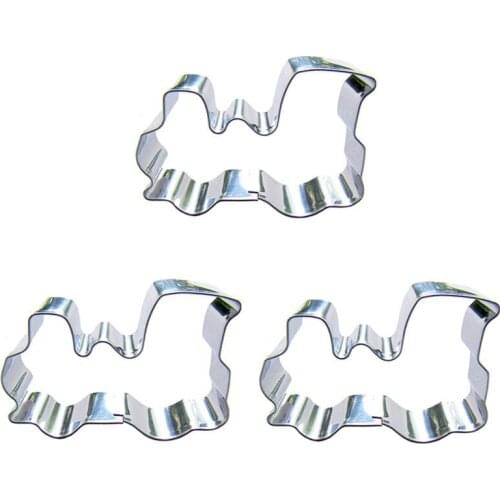 Mini Tractor shape 3 piece biscuit cutting molds, baking tools, cake decorating soft candy tools