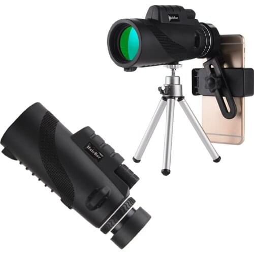 Mini 50x60 Monocular Telescope High Magnification Waterproof Night Vision Retractable Zoom Spotting Scope With Tripod Phone Clip
