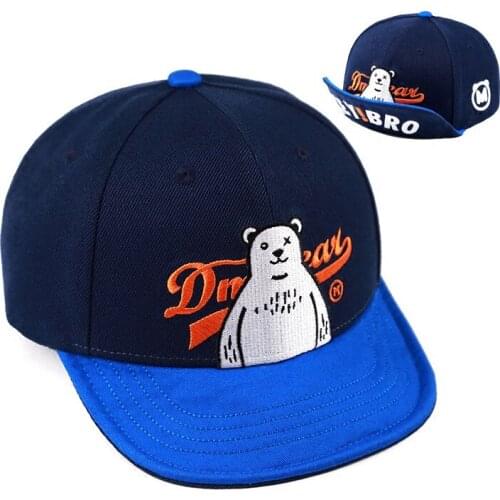 New 2018 Unisex Top Quality Bear Baseball Cap Snapback Flat Brim or Turn Up Brim Cap Gay Bear Hip-Hop Hat Circumference:56-63 cm