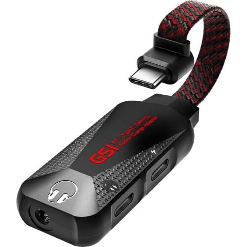 2021 new USB-C Type-C fast charge 3.5mm audio triple for GS1 high-quality sound card adapter for chicken game mobile phone