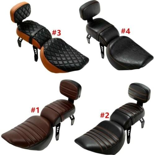Motorcycle Front Driver Passenger Seat Backrest pad set For Indian Scout Bobber ABS 2018 2019 2020 2021