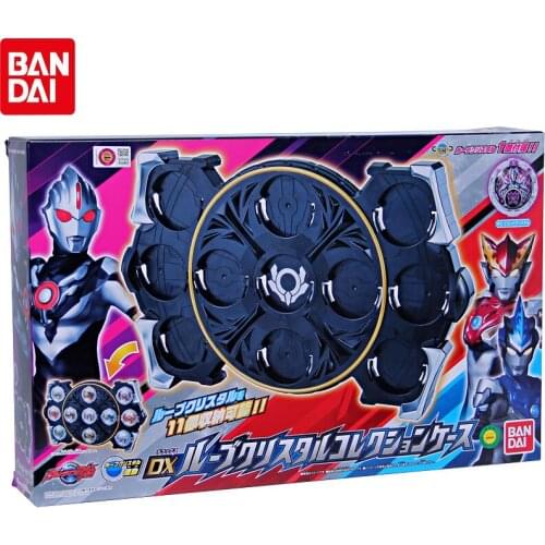 Bandai Ruebu Ultraman Crystal storage tray Swivel flash storage tray Childrens toys Storage Box