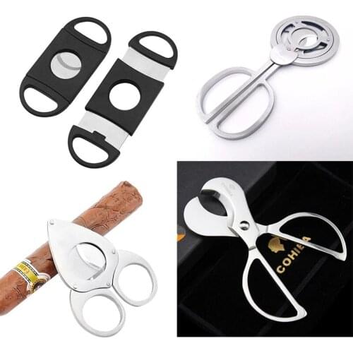 Cigarette Cutter High-grade Sharp Cigar Cutter Stainless Steel Tool Gadget Accessories Cutter Cigar Zigarren for Cuban Cigars
