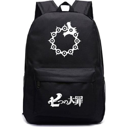 The Seven Deadly Sins Backpack Hot Sale Men Women Boys Girls School Mochila Beautiful Back to College Knapsack for Teens