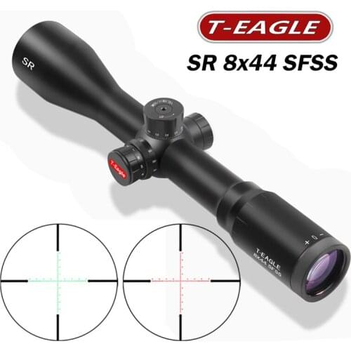 Teagle Sr 8X44SFSS Lange Bereik Geweren Scope Air Rifle Optics Red Dot Verlichte Rifle scope Voor Pcp Schieten Jacht scope angel