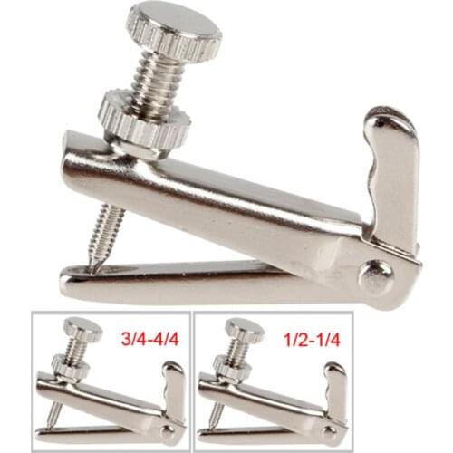 1/4-1/2 & 3/4-4/4 Violin Silver String Fine Adjuster Tuners Violin Accessories Violin Tuner