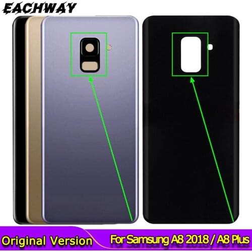 For SAMSUNG Galaxy A8 A8 plus 2018 A530 A730 Back Glass Battery Cover Rear Door Housing Case For SAMSUNG A8 A8+ Back Glass Cover