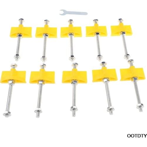 10pcs Manual Tile Locator Wall Tiles Regulator Height Adjustment Positioner Leveler Ceramic Fine Thread Rising Construction Tool