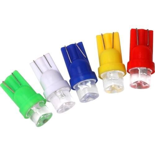 10X T10 W5W 194 LED Bulb For Auto License Plate Interior Door Light Trunk Lamp AmberFilament Auto Diode 6000K White Red Blue 12V