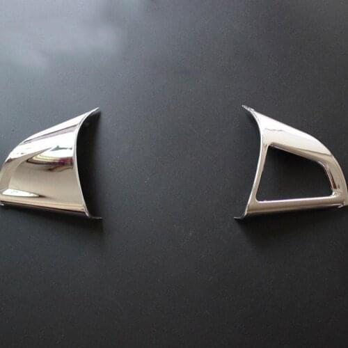 2pcs Car Steering Wheel Chrome Trim Cover Insert Sticker Accessories For Chevrolet Cruze