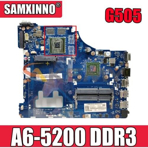 Akemy VAWGA/GB LA-9911P Motherboard For Lenovo G405 Laptop Motherboard CPU AMD A6-5200 DDR3 100% Test Work