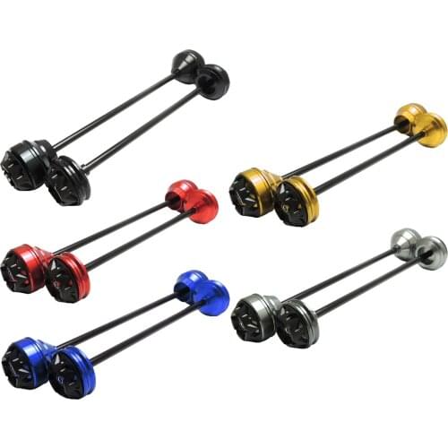 Aluminum Alloy Front & Rear Wheel Fork Axle Sliders Cap Crash Protector For Yamaha MT-09 2014-2016 MT-09 Tracer 2015-2016