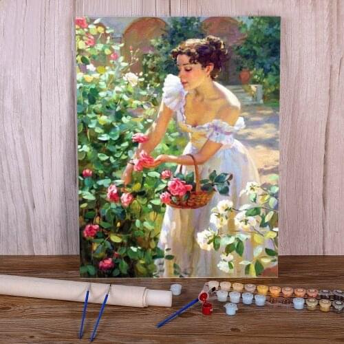 Angel Butterfly Paint By Numbers Set Oil Paints 50*70 Canvas Painting New Design Crafts For Wholesale